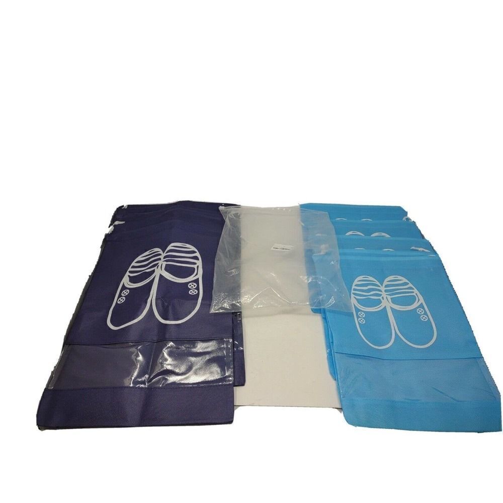 Fabric Bag For Beach Sandals 5 Small Size 5 Large Size with Clear Window